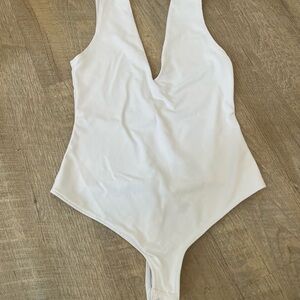 Free People White Bodysuit